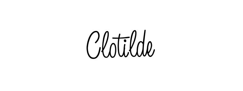 Also we have Clotilde name is the best signature style. Create professional handwritten signature collection using Angelique-Rose-font-FFP autograph style. Clotilde signature style 5 images and pictures png