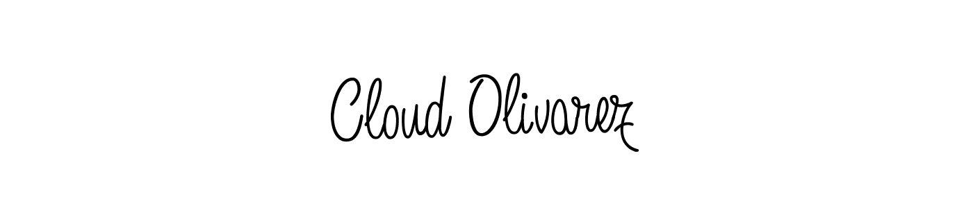 The best way (Angelique-Rose-font-FFP) to make a short signature is to pick only two or three words in your name. The name Cloud Olivarez include a total of six letters. For converting this name. Cloud Olivarez signature style 5 images and pictures png