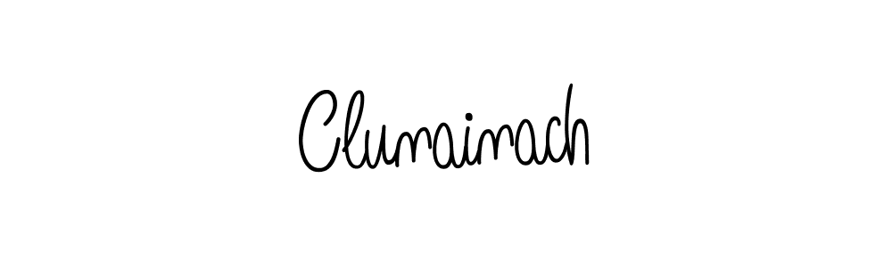 Also we have Clunainach name is the best signature style. Create professional handwritten signature collection using Angelique-Rose-font-FFP autograph style. Clunainach signature style 5 images and pictures png