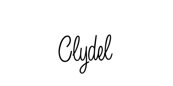 Make a beautiful signature design for name Clydel. With this signature (Angelique-Rose-font-FFP) style, you can create a handwritten signature for free. Clydel signature style 5 images and pictures png