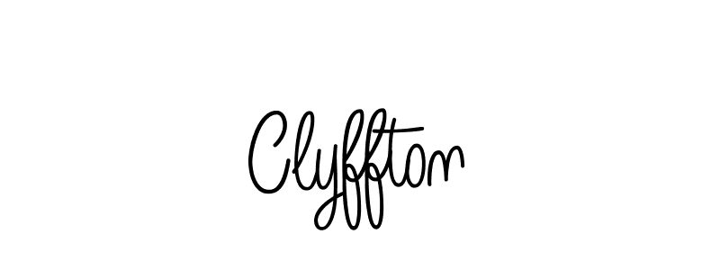 Design your own signature with our free online signature maker. With this signature software, you can create a handwritten (Angelique-Rose-font-FFP) signature for name Clyffton. Clyffton signature style 5 images and pictures png