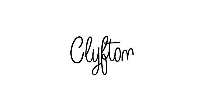 How to make Clyfton name signature. Use Angelique-Rose-font-FFP style for creating short signs online. This is the latest handwritten sign. Clyfton signature style 5 images and pictures png