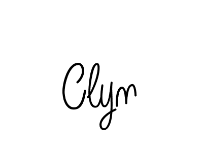 You should practise on your own different ways (Angelique-Rose-font-FFP) to write your name (Clyn) in signature. don't let someone else do it for you. Clyn signature style 5 images and pictures png