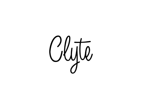 How to make Clyte name signature. Use Angelique-Rose-font-FFP style for creating short signs online. This is the latest handwritten sign. Clyte signature style 5 images and pictures png