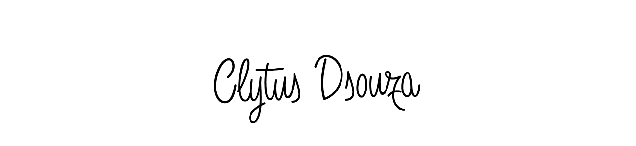 How to make Clytus Dsouza name signature. Use Angelique-Rose-font-FFP style for creating short signs online. This is the latest handwritten sign. Clytus Dsouza signature style 5 images and pictures png