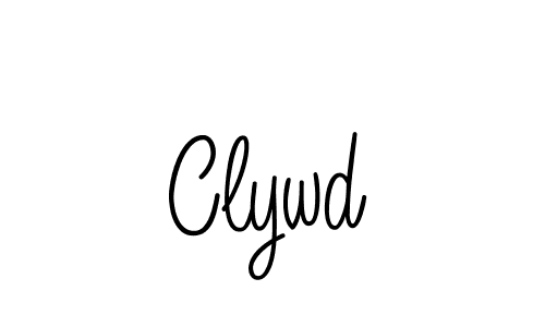 How to make Clywd signature? Angelique-Rose-font-FFP is a professional autograph style. Create handwritten signature for Clywd name. Clywd signature style 5 images and pictures png