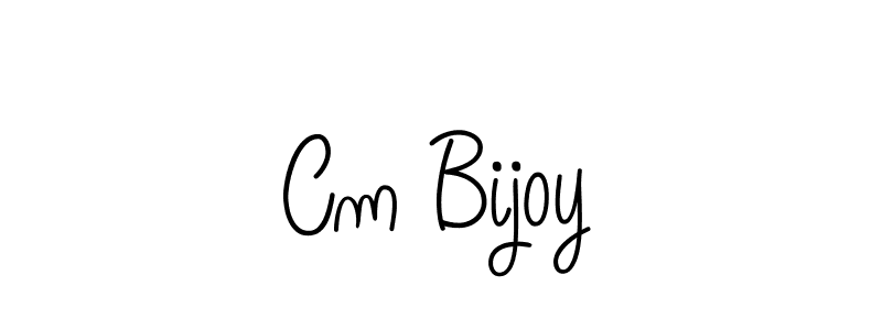 Create a beautiful signature design for name Cm Bijoy. With this signature (Angelique-Rose-font-FFP) fonts, you can make a handwritten signature for free. Cm Bijoy signature style 5 images and pictures png