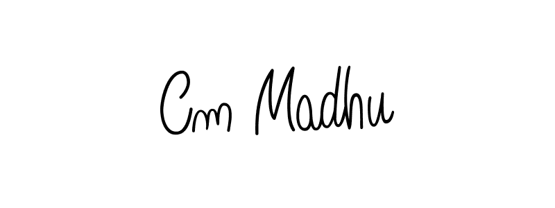 Make a short Cm Madhu signature style. Manage your documents anywhere anytime using Angelique-Rose-font-FFP. Create and add eSignatures, submit forms, share and send files easily. Cm Madhu signature style 5 images and pictures png