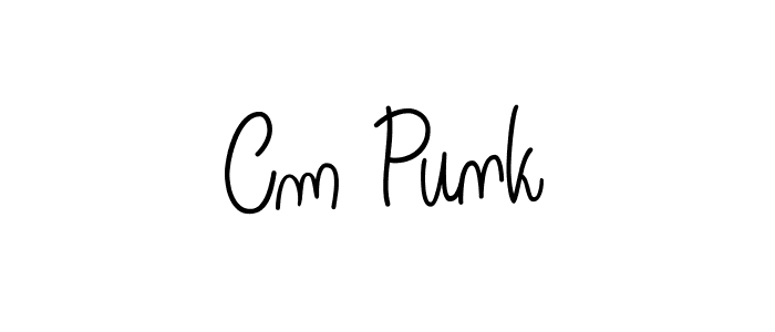 How to Draw Cm Punk signature style? Angelique-Rose-font-FFP is a latest design signature styles for name Cm Punk. Cm Punk signature style 5 images and pictures png