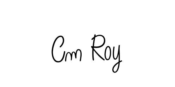 Make a beautiful signature design for name Cm Roy. With this signature (Angelique-Rose-font-FFP) style, you can create a handwritten signature for free. Cm Roy signature style 5 images and pictures png