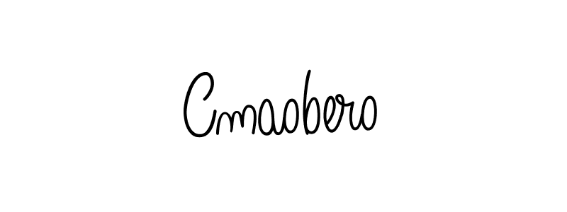 Use a signature maker to create a handwritten signature online. With this signature software, you can design (Angelique-Rose-font-FFP) your own signature for name Cmaobero. Cmaobero signature style 5 images and pictures png