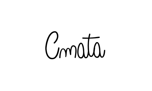 How to make Cmata name signature. Use Angelique-Rose-font-FFP style for creating short signs online. This is the latest handwritten sign. Cmata signature style 5 images and pictures png