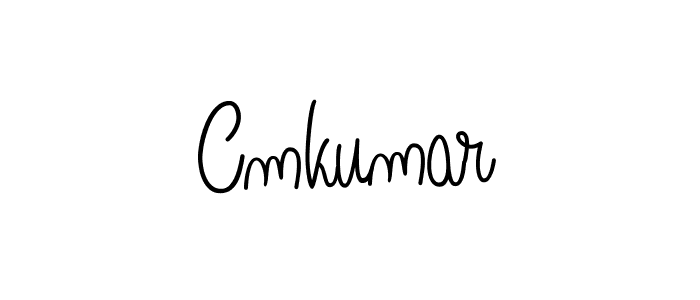 How to make Cmkumar name signature. Use Angelique-Rose-font-FFP style for creating short signs online. This is the latest handwritten sign. Cmkumar signature style 5 images and pictures png