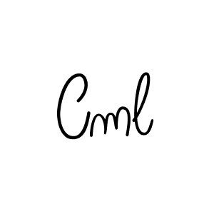 The best way (Angelique-Rose-font-FFP) to make a short signature is to pick only two or three words in your name. The name Cml include a total of six letters. For converting this name. Cml signature style 5 images and pictures png