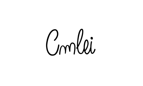 How to make Cmlei signature? Angelique-Rose-font-FFP is a professional autograph style. Create handwritten signature for Cmlei name. Cmlei signature style 5 images and pictures png