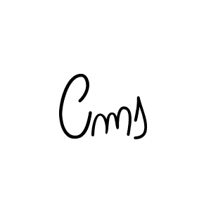 Design your own signature with our free online signature maker. With this signature software, you can create a handwritten (Angelique-Rose-font-FFP) signature for name Cms. Cms signature style 5 images and pictures png