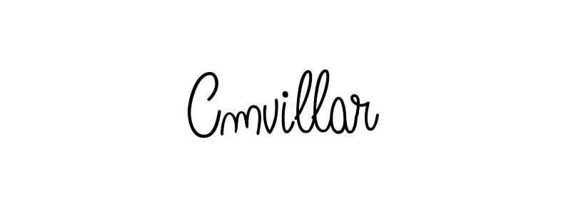 How to make Cmvillar signature? Angelique-Rose-font-FFP is a professional autograph style. Create handwritten signature for Cmvillar name. Cmvillar signature style 5 images and pictures png
