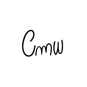 You should practise on your own different ways (Angelique-Rose-font-FFP) to write your name (Cmw) in signature. don't let someone else do it for you. Cmw signature style 5 images and pictures png