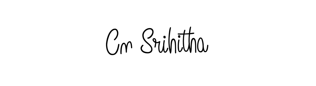 Create a beautiful signature design for name Cn Srihitha. With this signature (Angelique-Rose-font-FFP) fonts, you can make a handwritten signature for free. Cn Srihitha signature style 5 images and pictures png