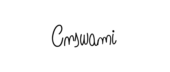 Make a beautiful signature design for name Cnswami. With this signature (Angelique-Rose-font-FFP) style, you can create a handwritten signature for free. Cnswami signature style 5 images and pictures png