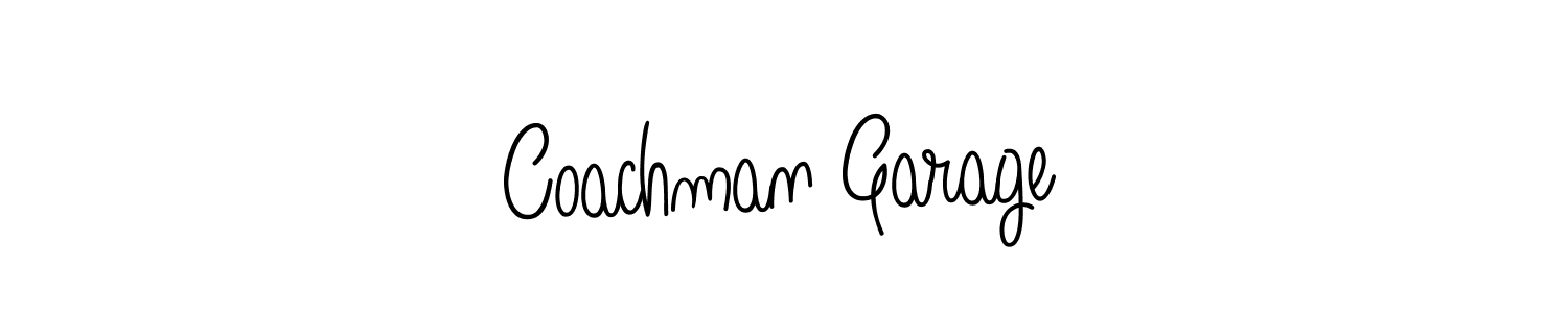 Coachman Garage stylish signature style. Best Handwritten Sign (Angelique-Rose-font-FFP) for my name. Handwritten Signature Collection Ideas for my name Coachman Garage. Coachman Garage signature style 5 images and pictures png