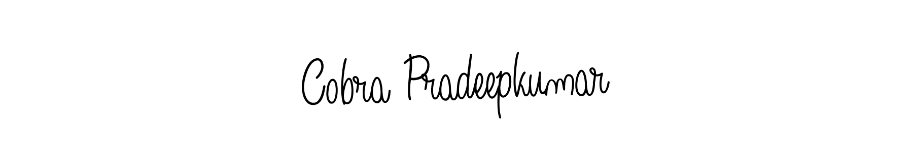 if you are searching for the best signature style for your name Cobra Pradeepkumar. so please give up your signature search. here we have designed multiple signature styles  using Angelique-Rose-font-FFP. Cobra Pradeepkumar signature style 5 images and pictures png