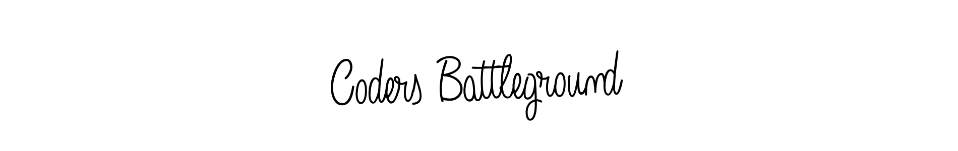 Create a beautiful signature design for name Coders Battleground. With this signature (Angelique-Rose-font-FFP) fonts, you can make a handwritten signature for free. Coders Battleground signature style 5 images and pictures png