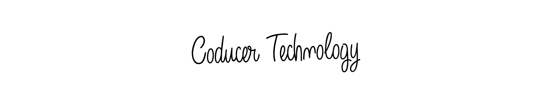 Create a beautiful signature design for name Coducer Technology. With this signature (Angelique-Rose-font-FFP) fonts, you can make a handwritten signature for free. Coducer Technology signature style 5 images and pictures png