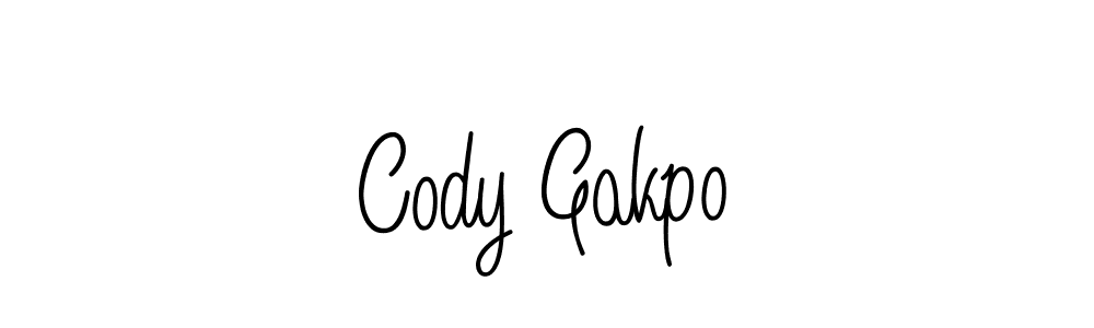 You should practise on your own different ways (Angelique-Rose-font-FFP) to write your name (Cody Gakpo) in signature. don't let someone else do it for you. Cody Gakpo signature style 5 images and pictures png