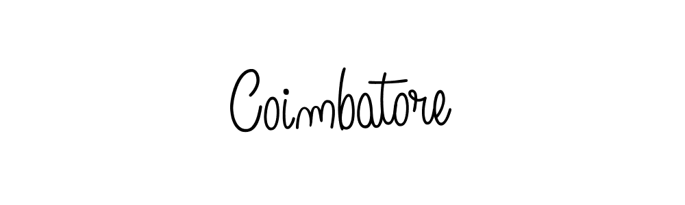 You should practise on your own different ways (Angelique-Rose-font-FFP) to write your name (Coimbatore) in signature. don't let someone else do it for you. Coimbatore signature style 5 images and pictures png