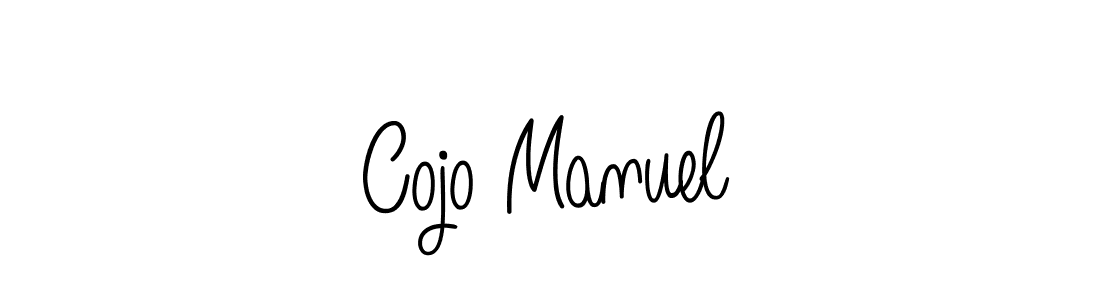 The best way (Angelique-Rose-font-FFP) to make a short signature is to pick only two or three words in your name. The name Cojo Manuel include a total of six letters. For converting this name. Cojo Manuel signature style 5 images and pictures png