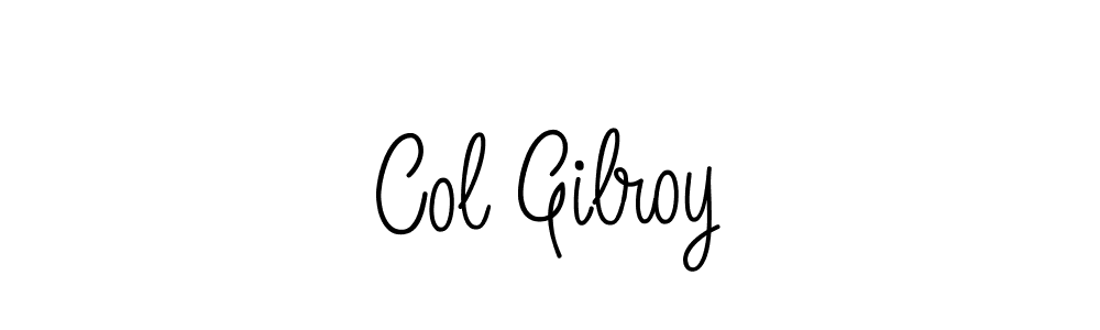 The best way (Angelique-Rose-font-FFP) to make a short signature is to pick only two or three words in your name. The name Col Gilroy include a total of six letters. For converting this name. Col Gilroy signature style 5 images and pictures png