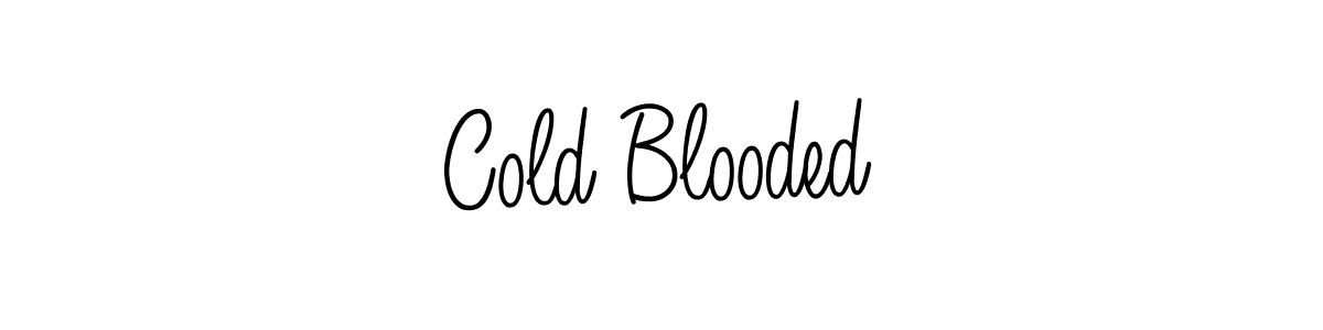 How to make Cold Blooded name signature. Use Angelique-Rose-font-FFP style for creating short signs online. This is the latest handwritten sign. Cold Blooded signature style 5 images and pictures png