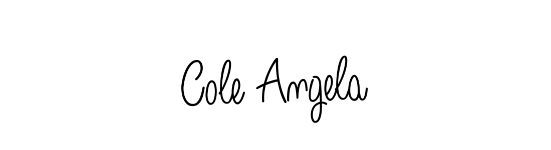 Use a signature maker to create a handwritten signature online. With this signature software, you can design (Angelique-Rose-font-FFP) your own signature for name Cole Angela. Cole Angela signature style 5 images and pictures png