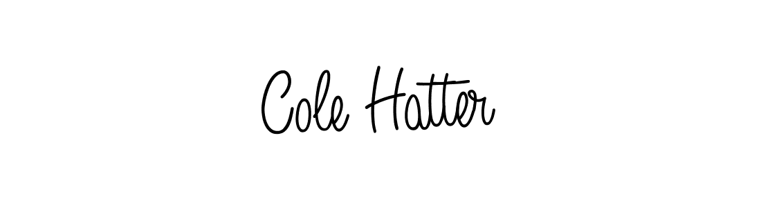 You should practise on your own different ways (Angelique-Rose-font-FFP) to write your name (Cole Hatter) in signature. don't let someone else do it for you. Cole Hatter signature style 5 images and pictures png