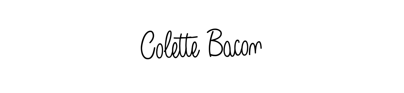 You can use this online signature creator to create a handwritten signature for the name Colette Bacon. This is the best online autograph maker. Colette Bacon signature style 5 images and pictures png