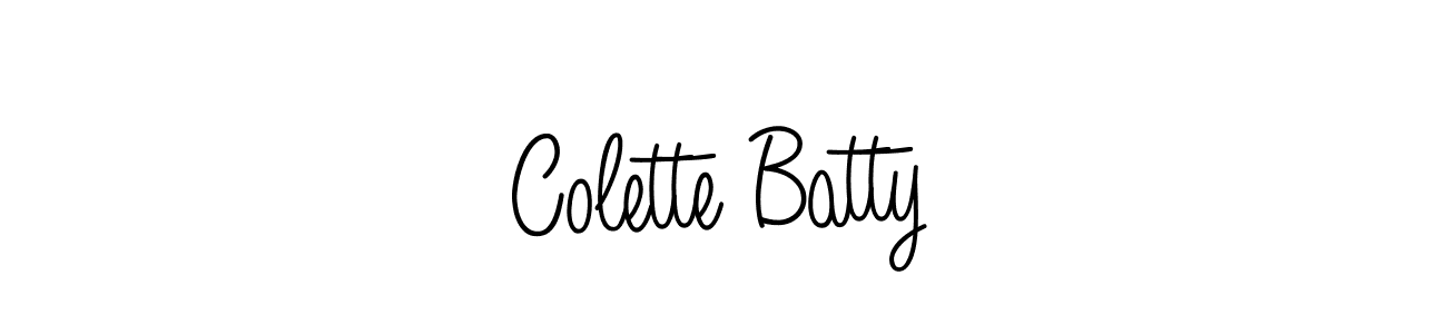 Design your own signature with our free online signature maker. With this signature software, you can create a handwritten (Angelique-Rose-font-FFP) signature for name Colette Batty. Colette Batty signature style 5 images and pictures png