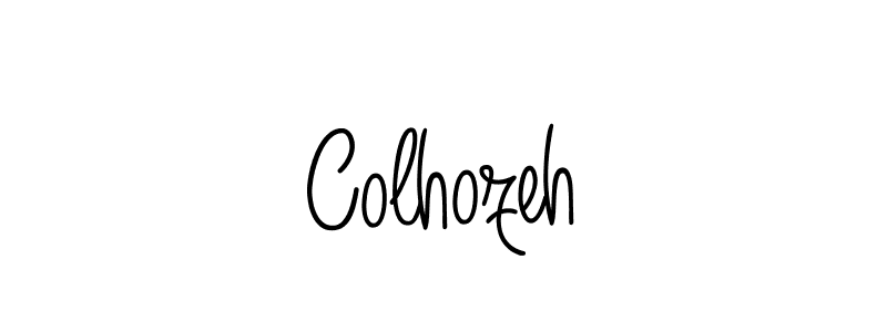 The best way (Angelique-Rose-font-FFP) to make a short signature is to pick only two or three words in your name. The name Colhozeh include a total of six letters. For converting this name. Colhozeh signature style 5 images and pictures png