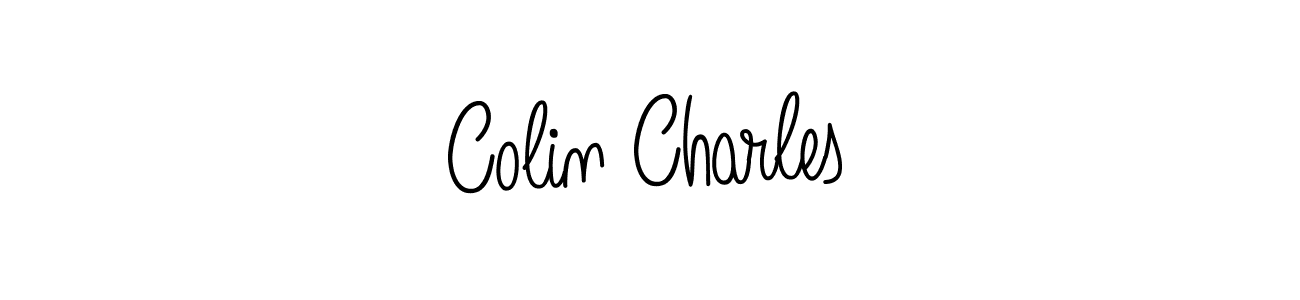 Make a beautiful signature design for name Colin Charles. With this signature (Angelique-Rose-font-FFP) style, you can create a handwritten signature for free. Colin Charles signature style 5 images and pictures png