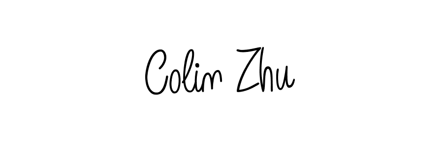 Design your own signature with our free online signature maker. With this signature software, you can create a handwritten (Angelique-Rose-font-FFP) signature for name Colin Zhu. Colin Zhu signature style 5 images and pictures png