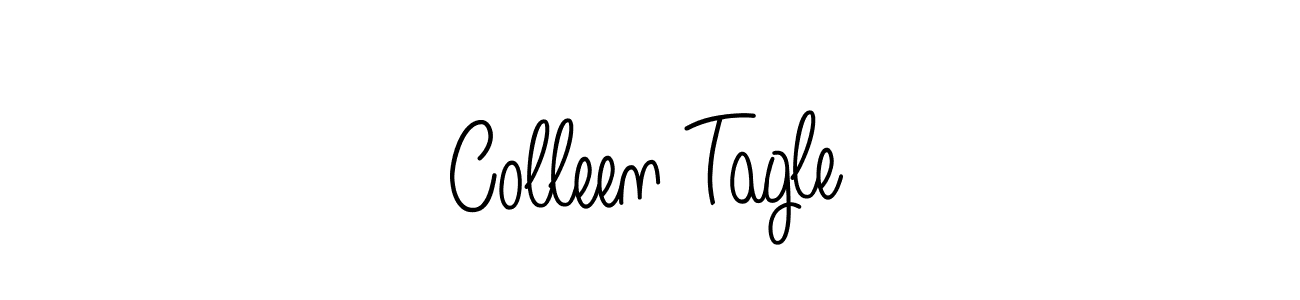 The best way (Angelique-Rose-font-FFP) to make a short signature is to pick only two or three words in your name. The name Colleen Tagle include a total of six letters. For converting this name. Colleen Tagle signature style 5 images and pictures png