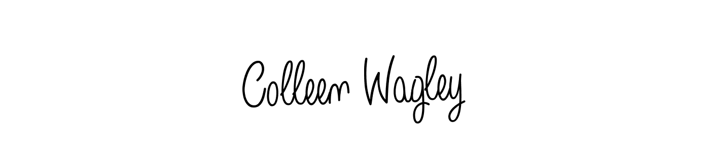 How to make Colleen Wagley name signature. Use Angelique-Rose-font-FFP style for creating short signs online. This is the latest handwritten sign. Colleen Wagley signature style 5 images and pictures png