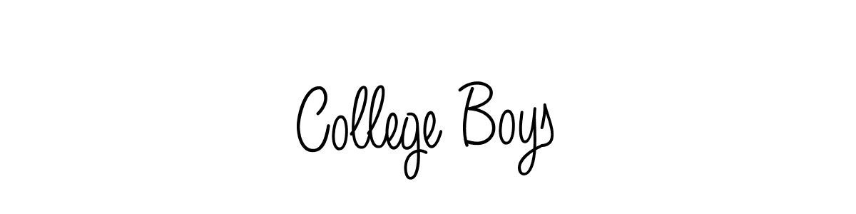 Once you've used our free online signature maker to create your best signature Angelique-Rose-font-FFP style, it's time to enjoy all of the benefits that College Boys name signing documents. College Boys signature style 5 images and pictures png