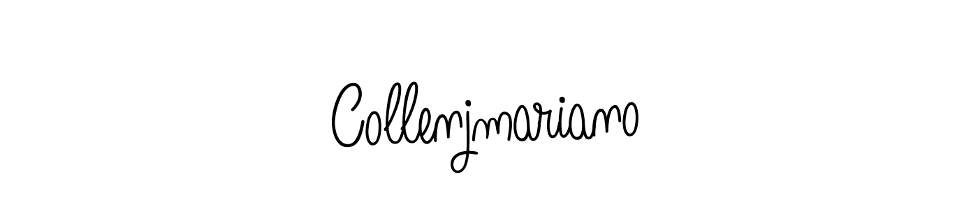 Collenjmariano stylish signature style. Best Handwritten Sign (Angelique-Rose-font-FFP) for my name. Handwritten Signature Collection Ideas for my name Collenjmariano. Collenjmariano signature style 5 images and pictures png