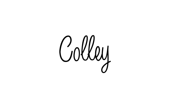 Make a beautiful signature design for name Colley. With this signature (Angelique-Rose-font-FFP) style, you can create a handwritten signature for free. Colley signature style 5 images and pictures png