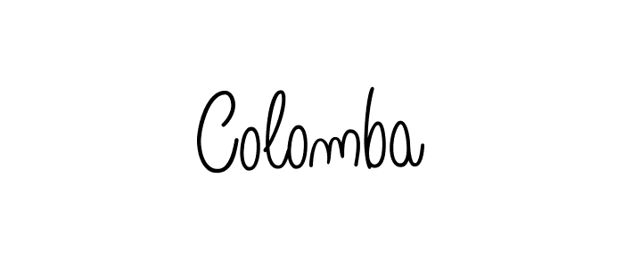 Create a beautiful signature design for name Colomba. With this signature (Angelique-Rose-font-FFP) fonts, you can make a handwritten signature for free. Colomba signature style 5 images and pictures png