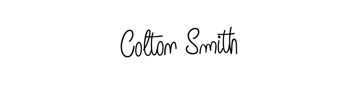 You should practise on your own different ways (Angelique-Rose-font-FFP) to write your name (Colton Smith) in signature. don't let someone else do it for you. Colton Smith signature style 5 images and pictures png