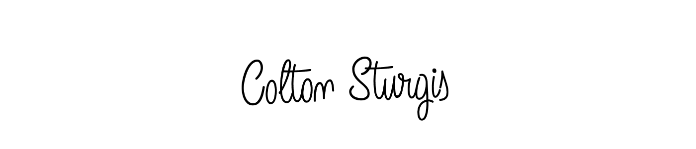 Use a signature maker to create a handwritten signature online. With this signature software, you can design (Angelique-Rose-font-FFP) your own signature for name Colton Sturgis. Colton Sturgis signature style 5 images and pictures png