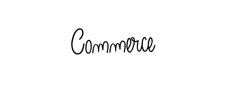 You should practise on your own different ways (Angelique-Rose-font-FFP) to write your name (Commerce) in signature. don't let someone else do it for you. Commerce signature style 5 images and pictures png