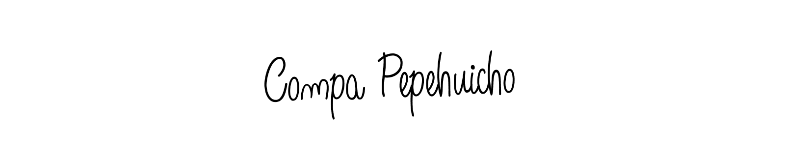 Use a signature maker to create a handwritten signature online. With this signature software, you can design (Angelique-Rose-font-FFP) your own signature for name Compa Pepehuicho. Compa Pepehuicho signature style 5 images and pictures png